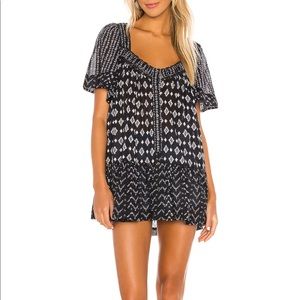 Free People Hearts Desire Printed Mini Dress
